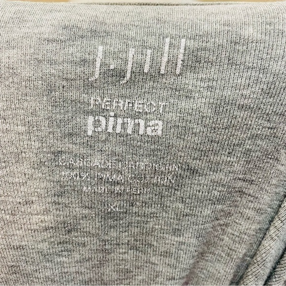 J. Jill Gray Pima Cotton Open Jacket XL X-Large - Picture 4 of 6